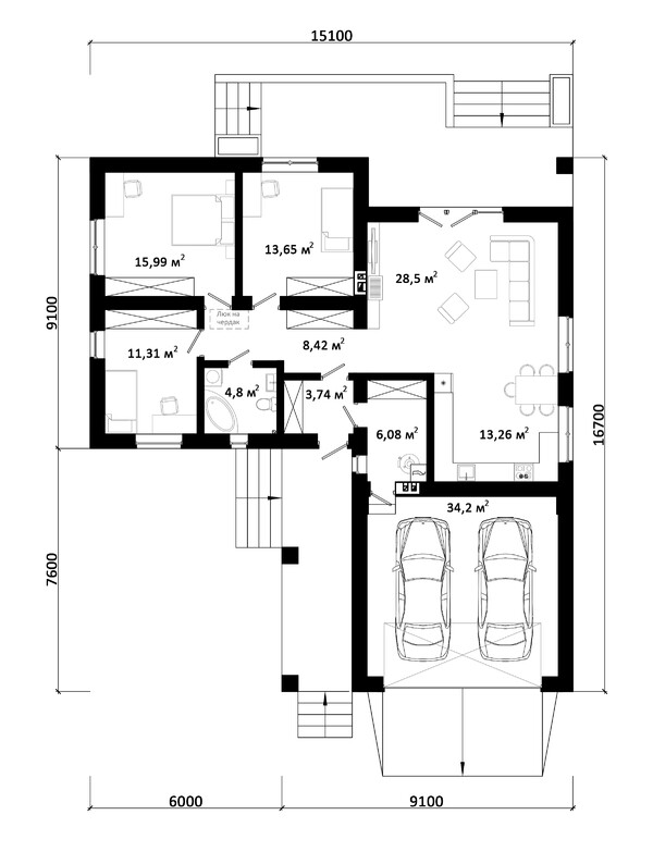 ATUT 3 планировка этажей - фото 1