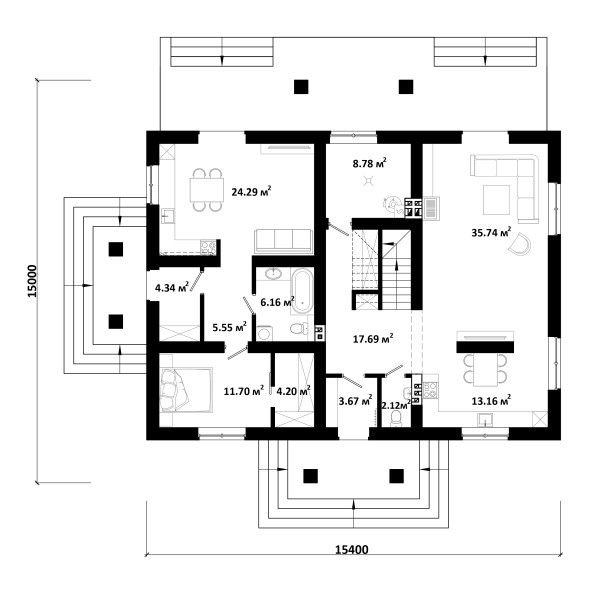 MURENA планировка этажей - фото 1