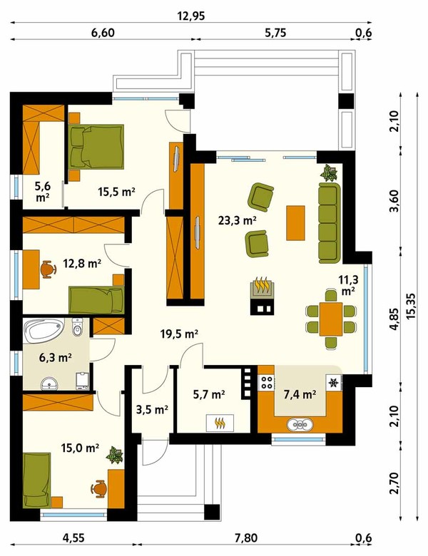 PERLA планировка этажей - фото 1