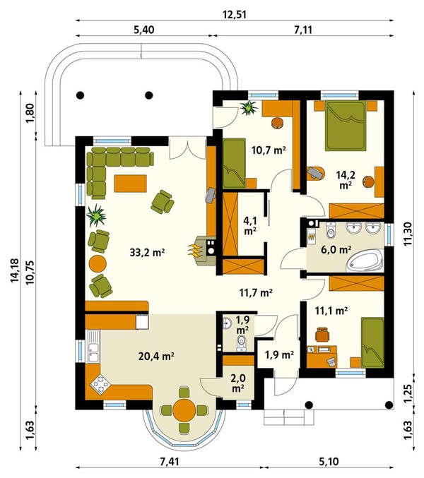 ZOSKA планировка этажей - фото 1