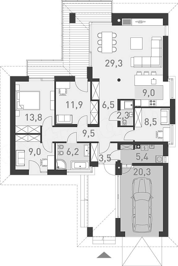 ДОБРЫЙ 1 планировка этажей - фото 1