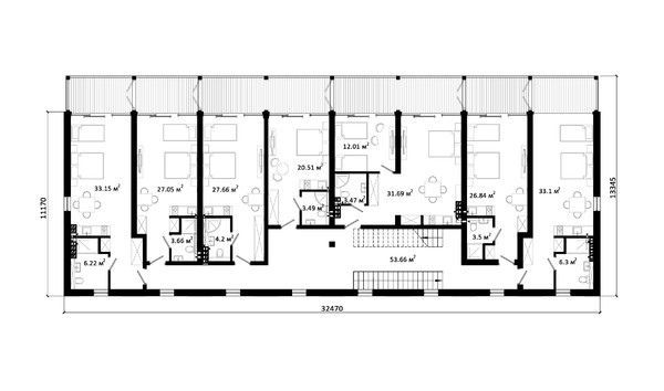 HOTEL-1 планировка этажей - фото 2