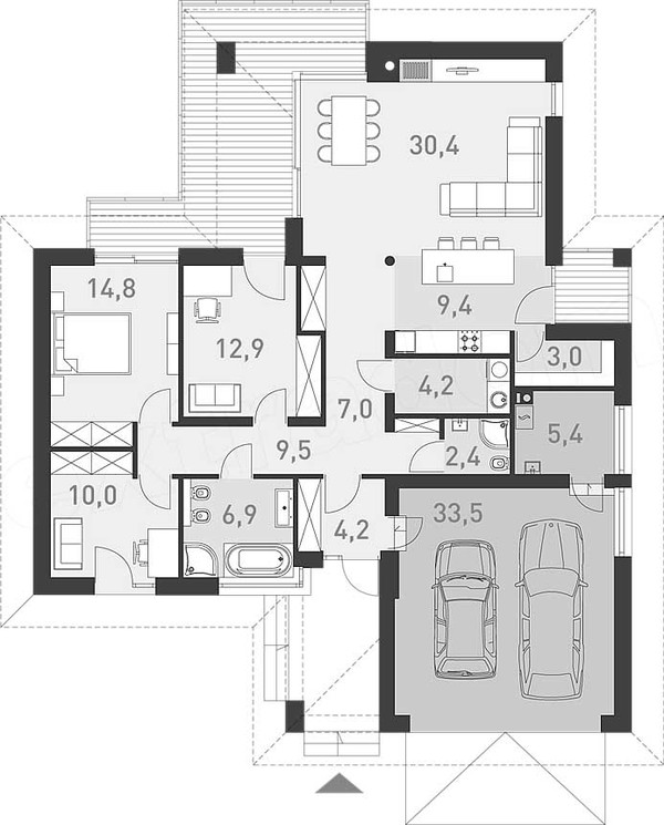 ДОБРЫЙ 2 планировка этажей - фото 1