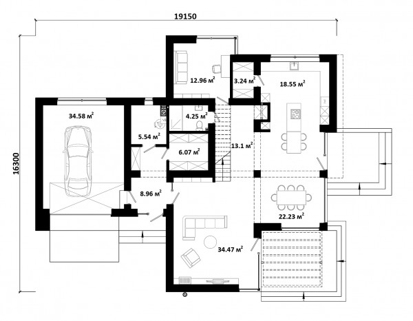 Открытый планировка этажей - фото 1