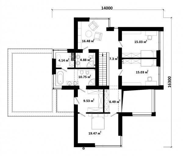 Открытый планировка этажей - фото 2